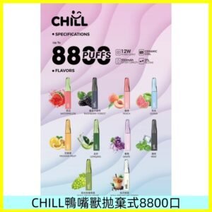 CHILL始祖鳥電子煙鴨嘴獸拋棄式8800口 一次性8ml大容量煙油